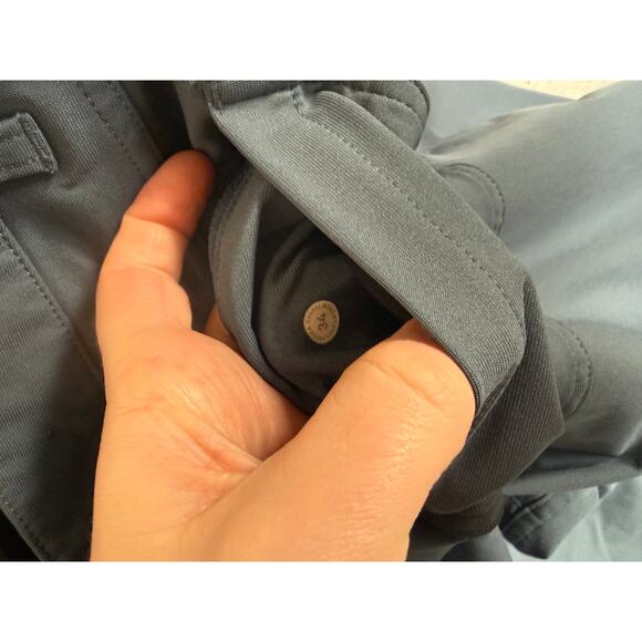 Lululemon Mens Work Golf Pants Trousers Commission Slim ABC Iron Blue 34 - Picture 4 of 5